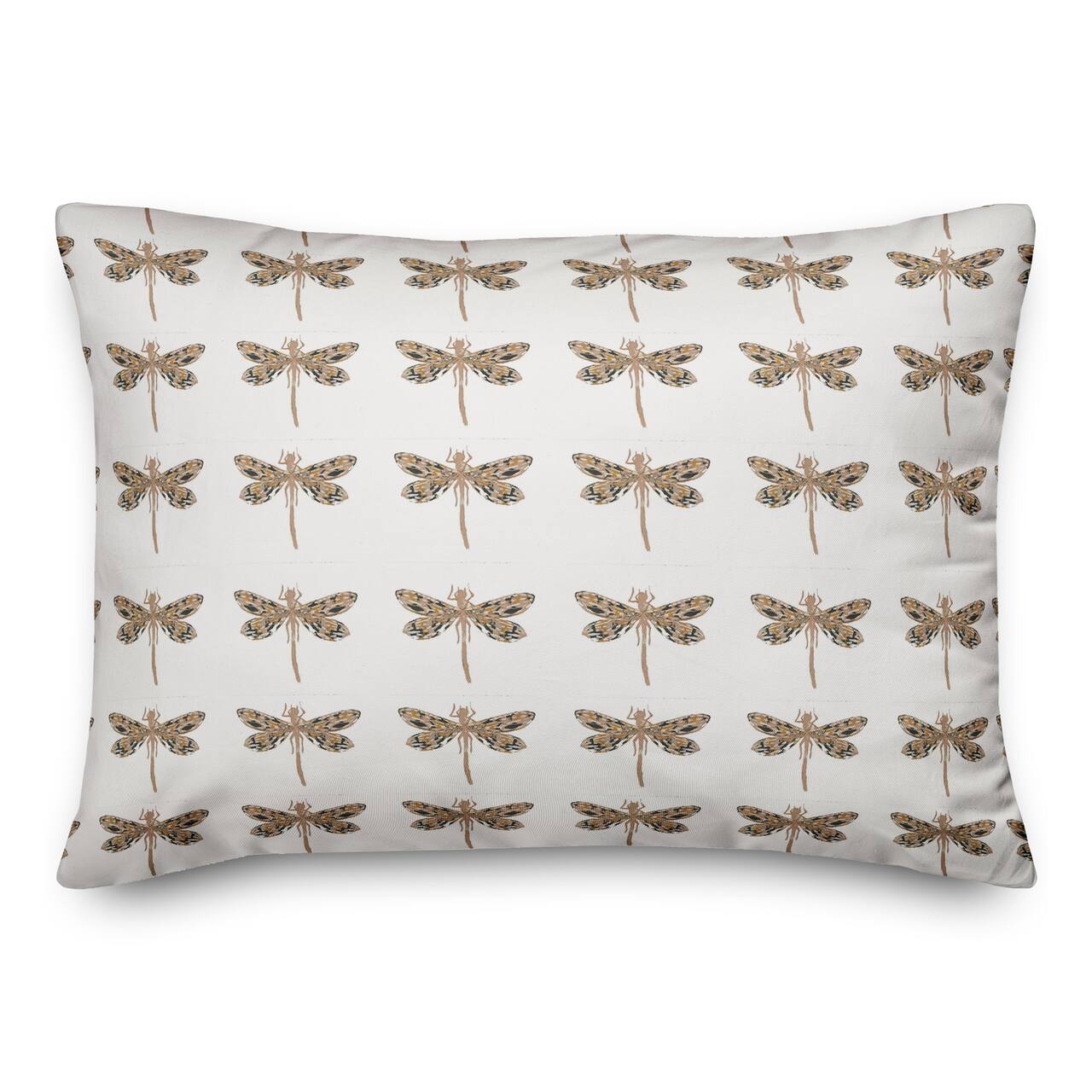 Dragonfly Pattern 14" x 20" Throw Pillow